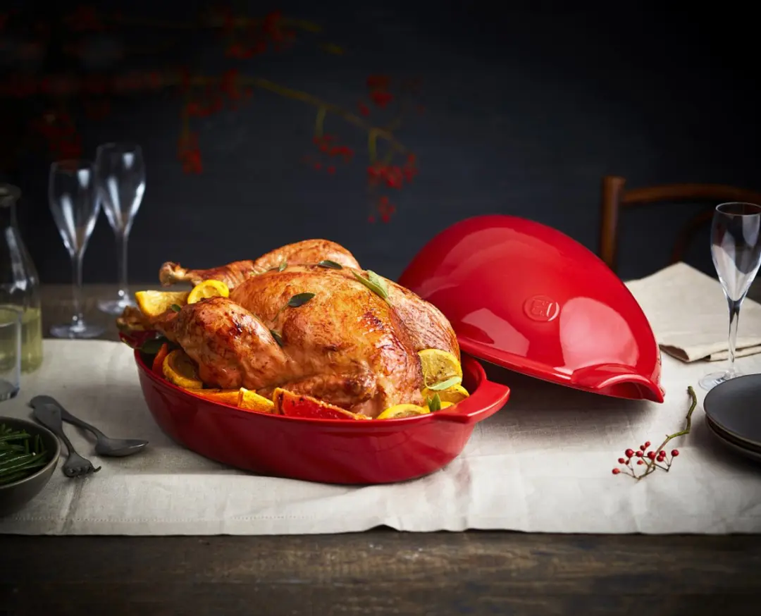 Emile Henry Chicken Baker Grand Cru 5L - Rood