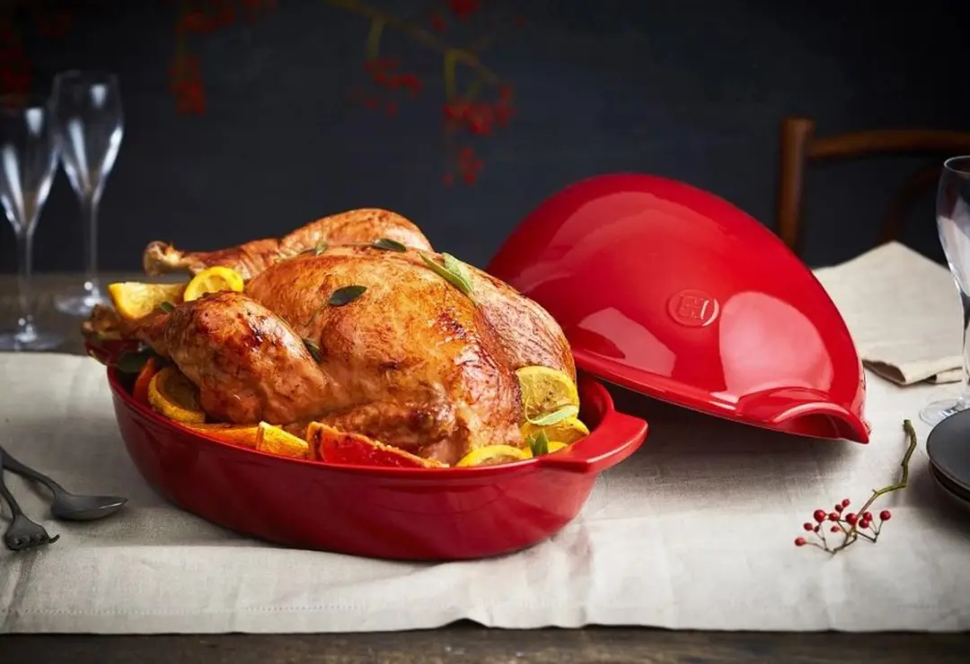 Emile Henry Chicken Baker Grand Cru 5L - Rood