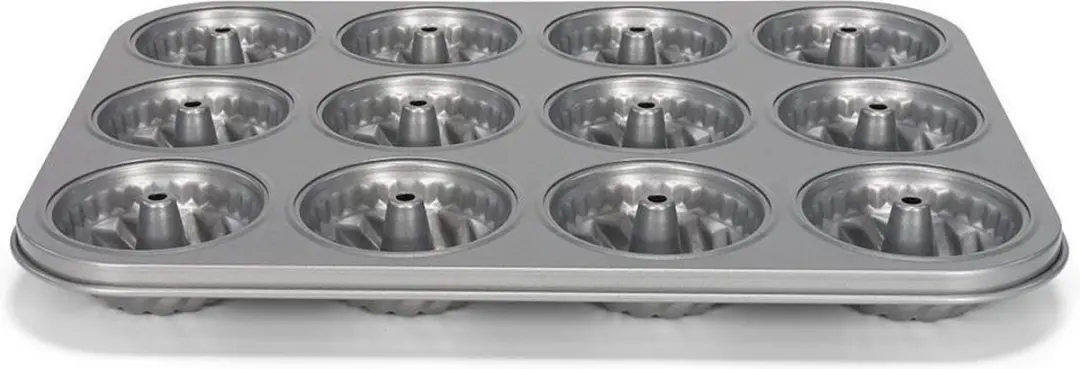 Patisse Mini Tulbandvorm 12-vaks - Gietaluminium - Ø35cm - Zilver