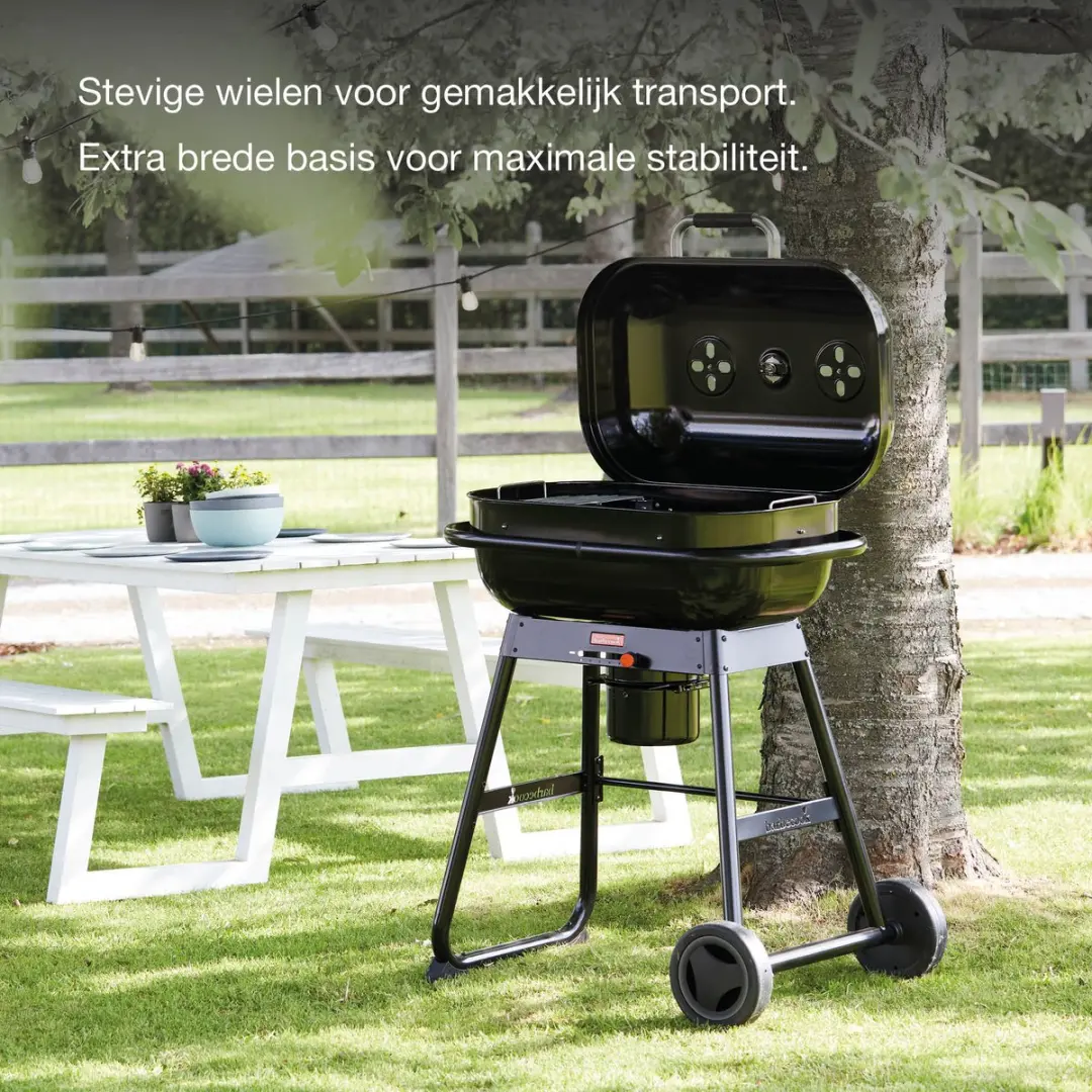 Barbecook Magnus Original Houtskoolbarbecue 14 Burgers - Zwart