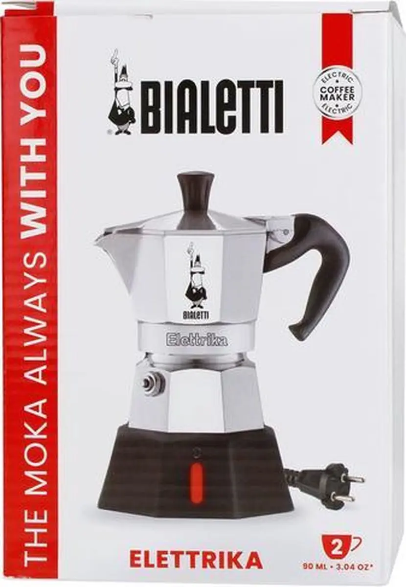 Bialetti Moka Elektrika 2 Kops - 230V - Zilver - afbeelding 6 van 6