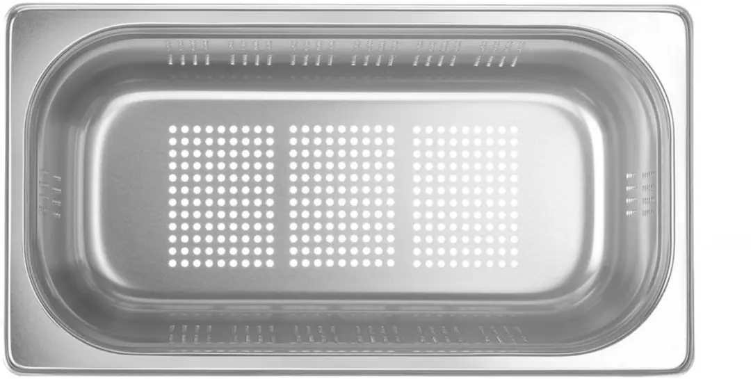 HENDI Gastronormbak 5,7L - Geperforeerd - 150mm - Roestvrij staal