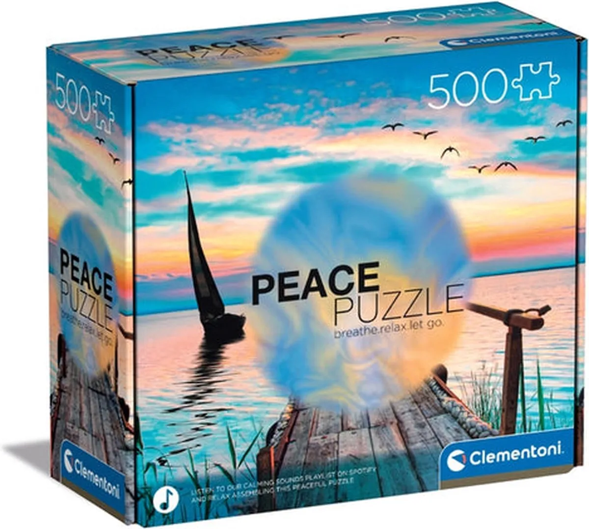Clementoni Peace Puzzel 500 Stuks - Multikleur