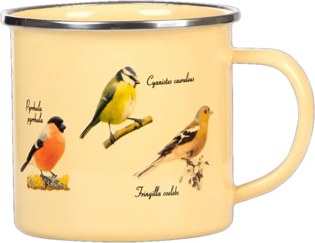 Esschert Design Mok Vogels 500ml RVS