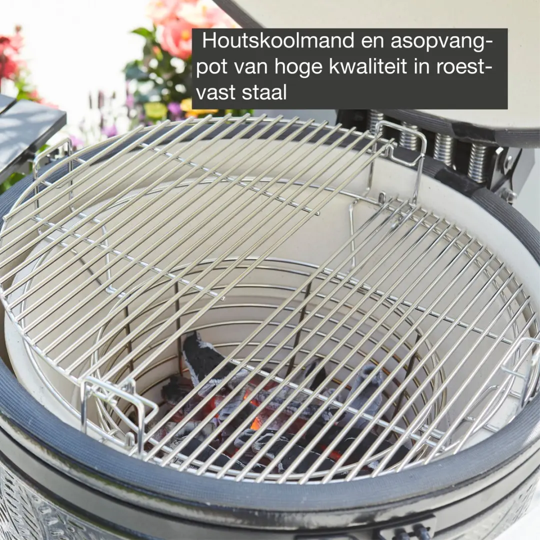 Barbecook Kamal 2.0 Large Kamado - 53cm - 8 Burgers - Zwart