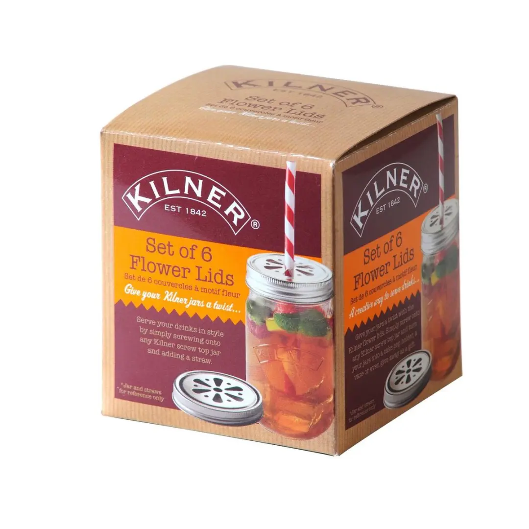 Kilner Weckpot Set 6 Stuks - T99KNFWL - Grijs