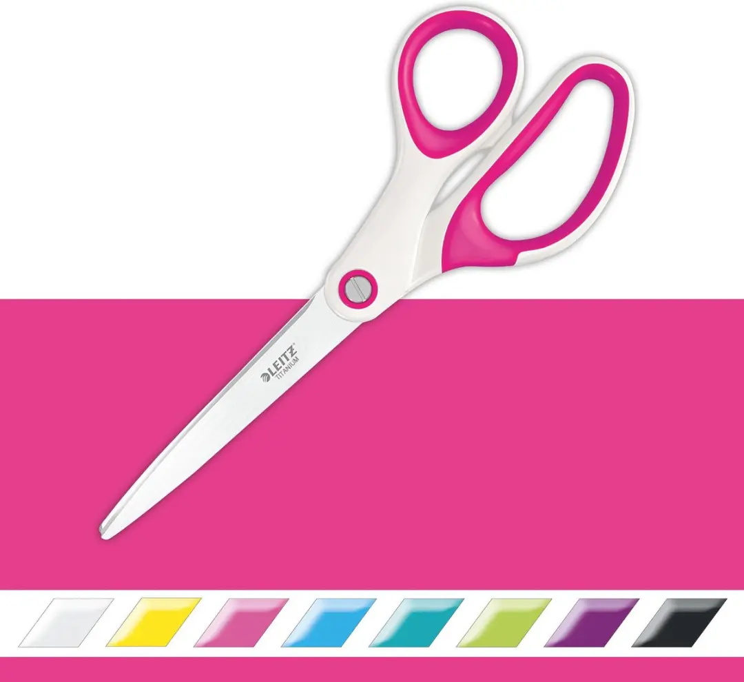 Leitz WOW Titanium Roestvrijstalen Schaar Roze
