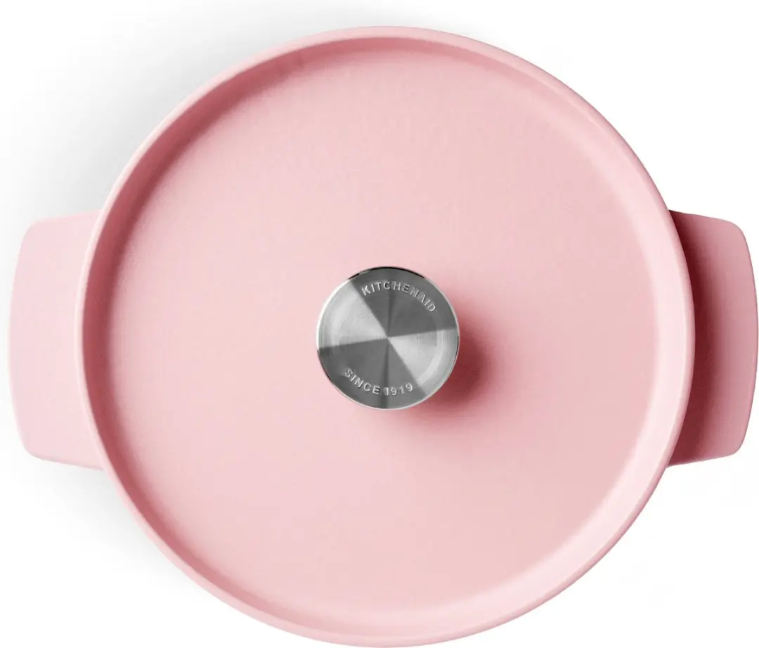 KitchenAid Braadpan Emaille 22cm Dried Rose - CC007430-001 - afbeelding 6 van 6