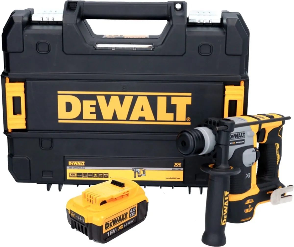 DeWalt DCH 172 Accuboormachine 18V SDS-plus - 16mm - 1,4J - 1x Accu 4.0Ah