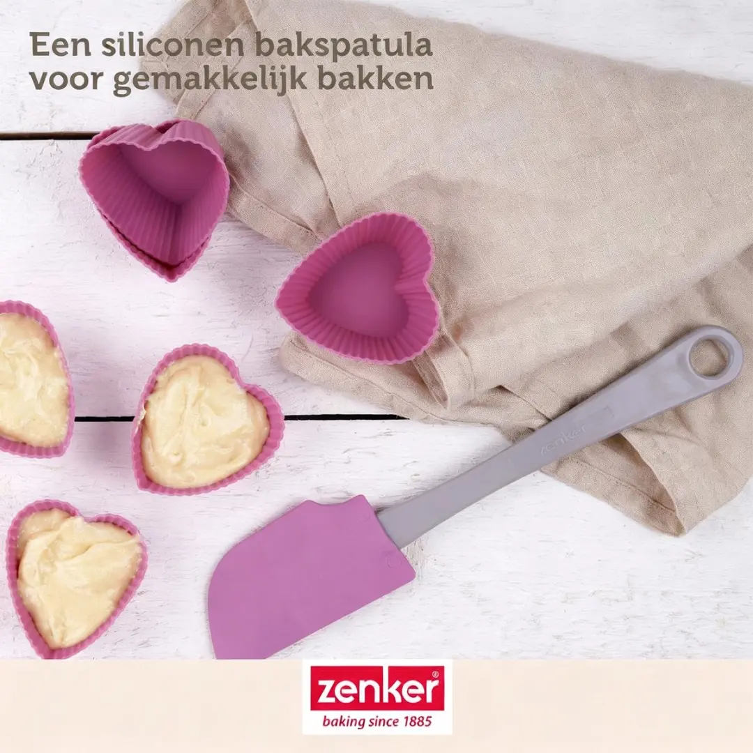 Zenker Bakkerset - 4 Tubevormen 13cm, 2 Mengkommen, Maatbeker & Spatel - Zwart