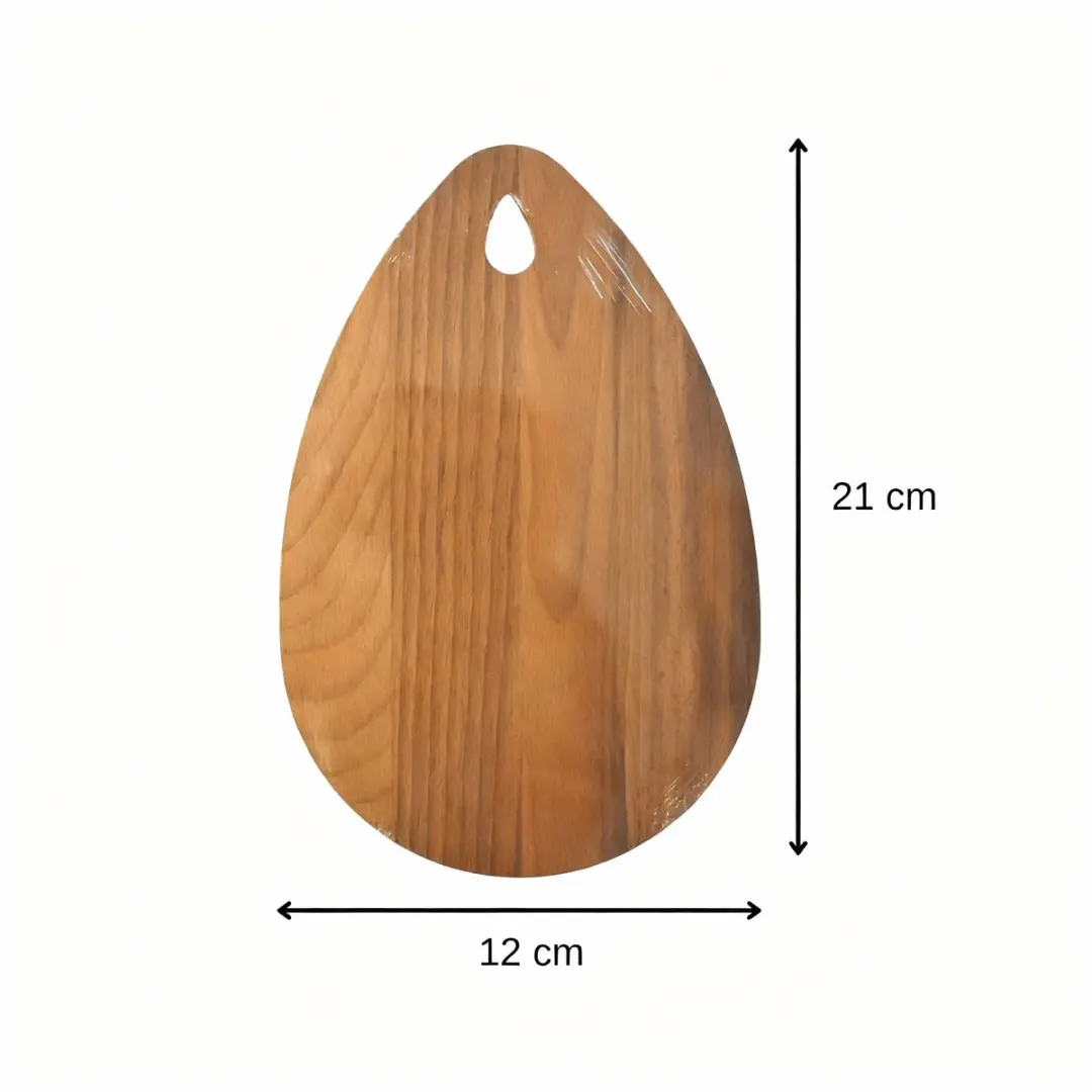 Fackelmann Wood Edition Ovale Snijplank Donker Beuken 21x12cm