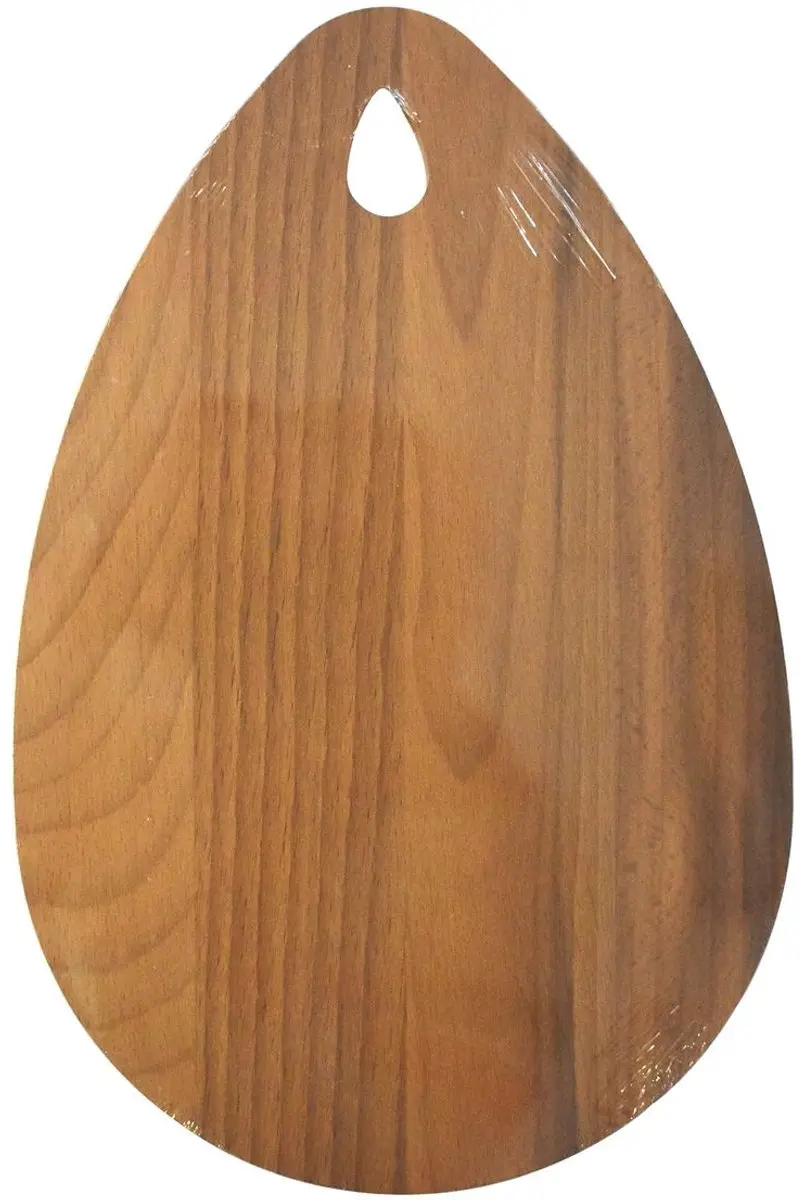 Fackelmann Wood Edition Ovale Snijplank Donker Beuken 21x12cm