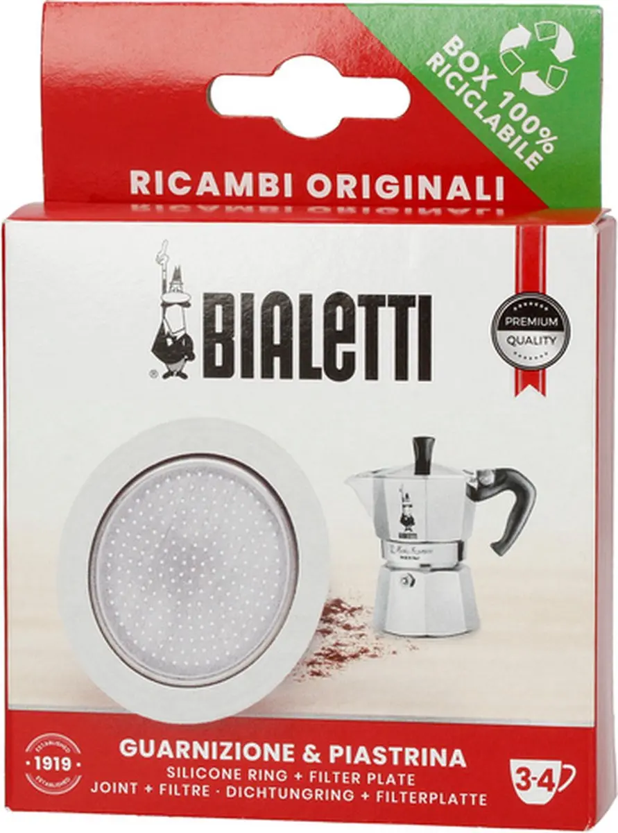 Bialetti Filterplaatje & Siliconen Ring 0800039