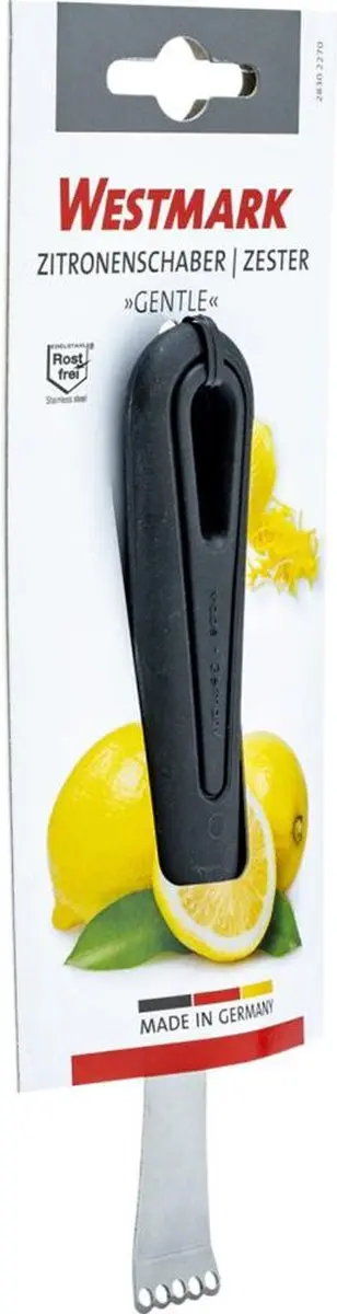 Westmark Citroentrekker Zesteur Cannelé 16,5cm - Zwart