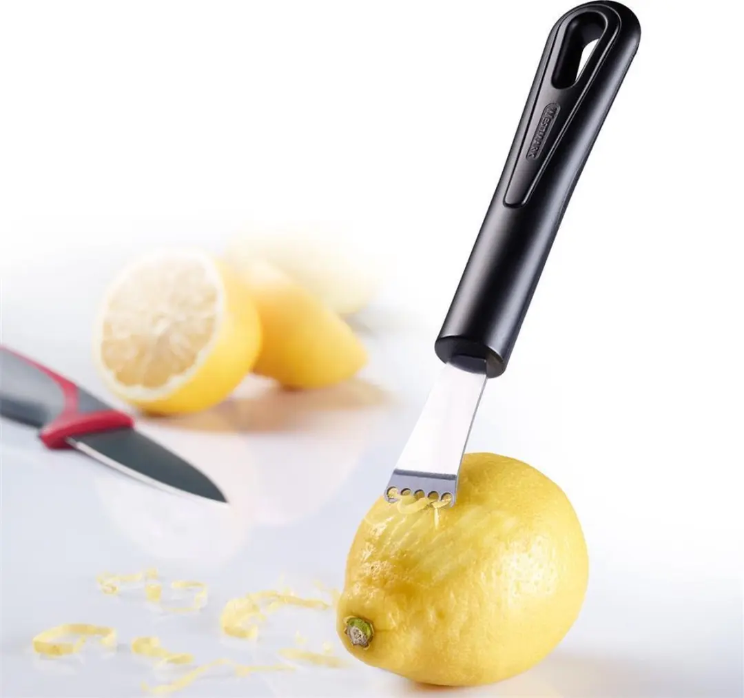 Westmark Citroentrekker Zesteur Cannelé 16,5cm - Zwart