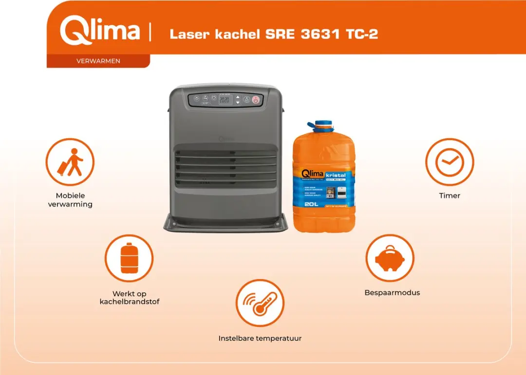Qlima SRE 3631TC-2 Laserkachel 3100W