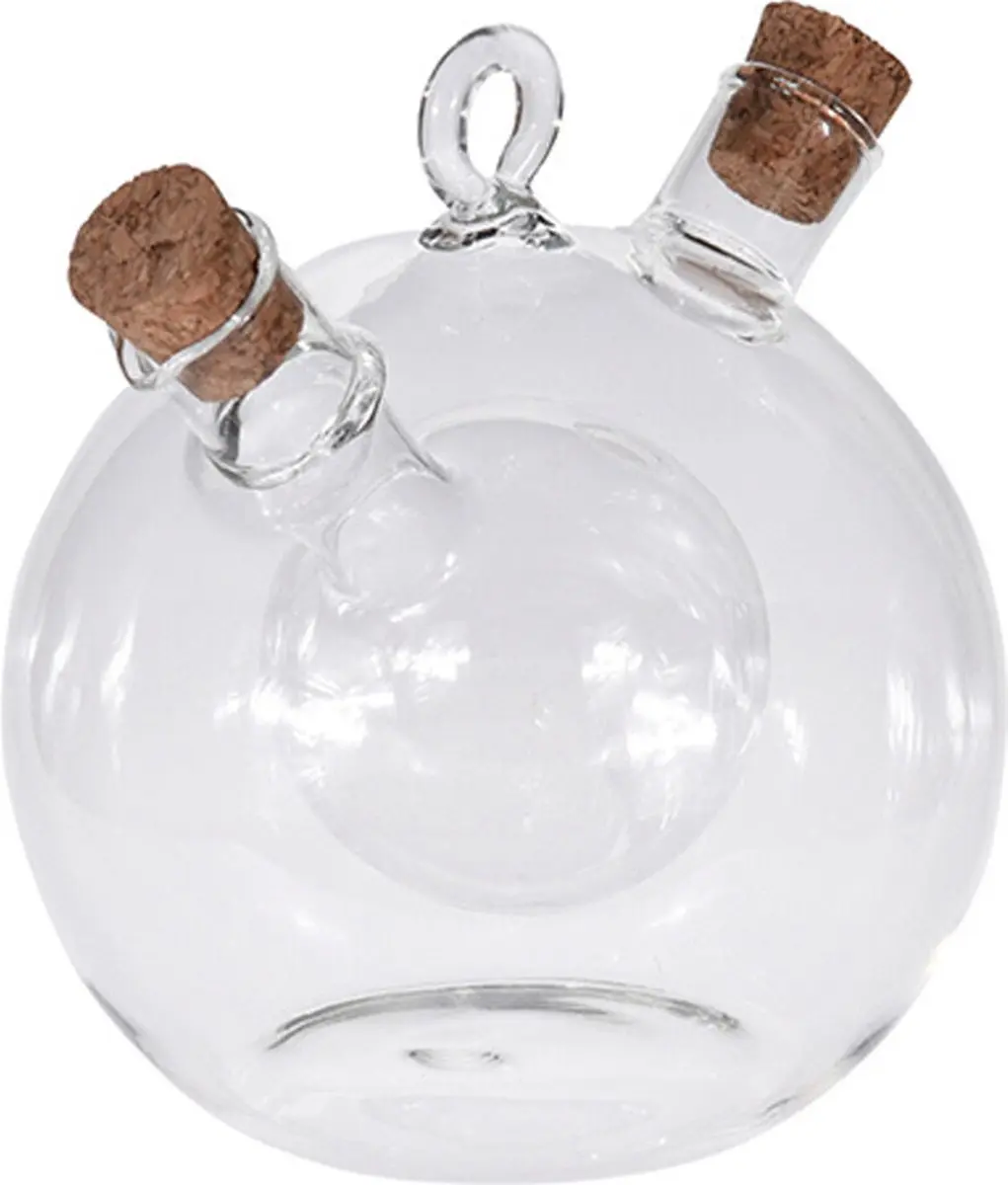 Excellent Houseware Olie/Azijnfles Glas 480ml