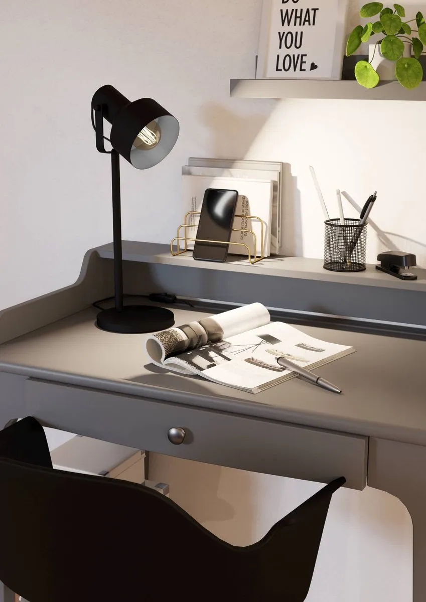 Eglo Casibare Tafellamp E27 - 49cm - Zwart - afbeelding 6 van 6