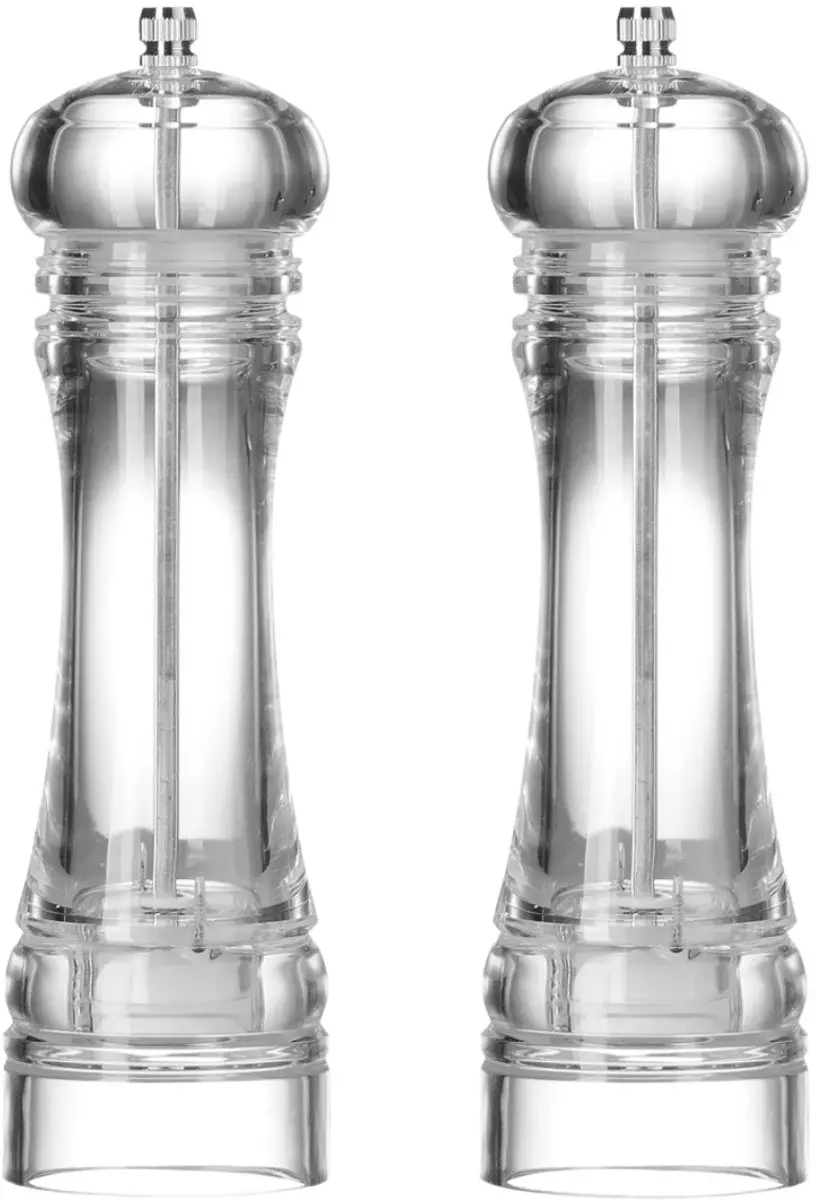 Cookinglife Peper- en Zoutmolenset Rocca Transparant 21,5 cm