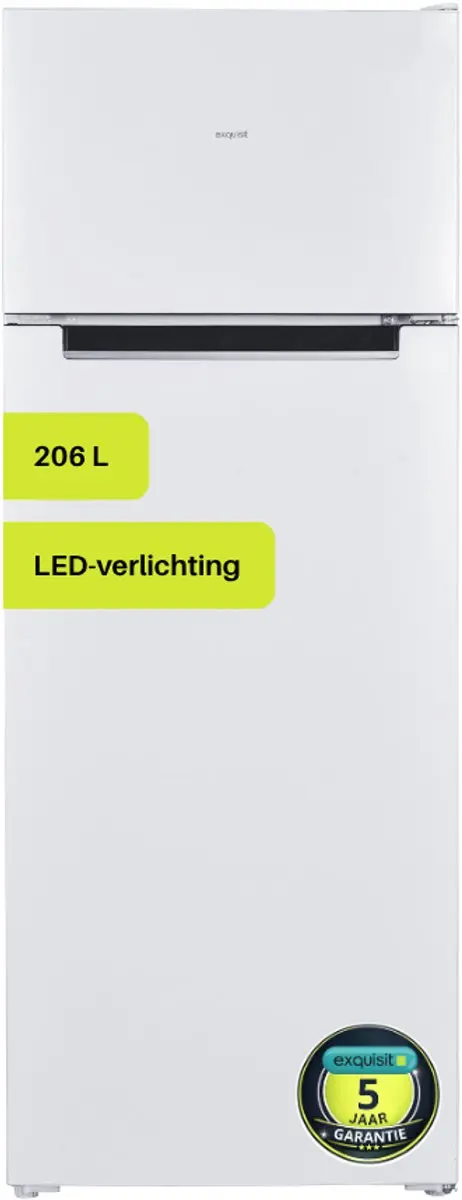 Exquisit KGC270-45-040EW Koel-vriescombinatie 206L