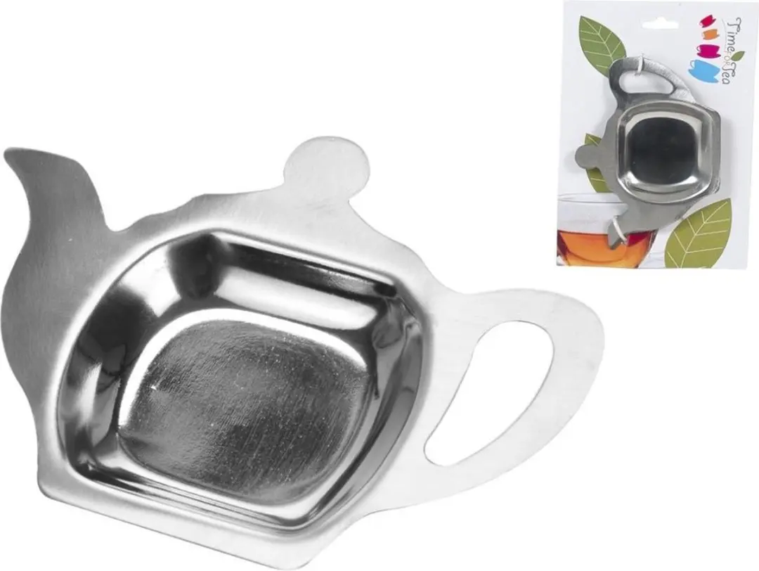 Excellent Houseware Theezakjeshouder 394641 - Zilver