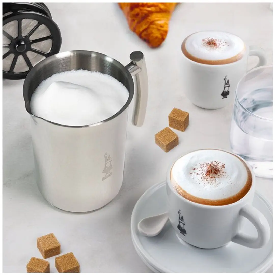 Bialetti Cappuccinatore Inductie Melkopschuimer 330ml - Zilver