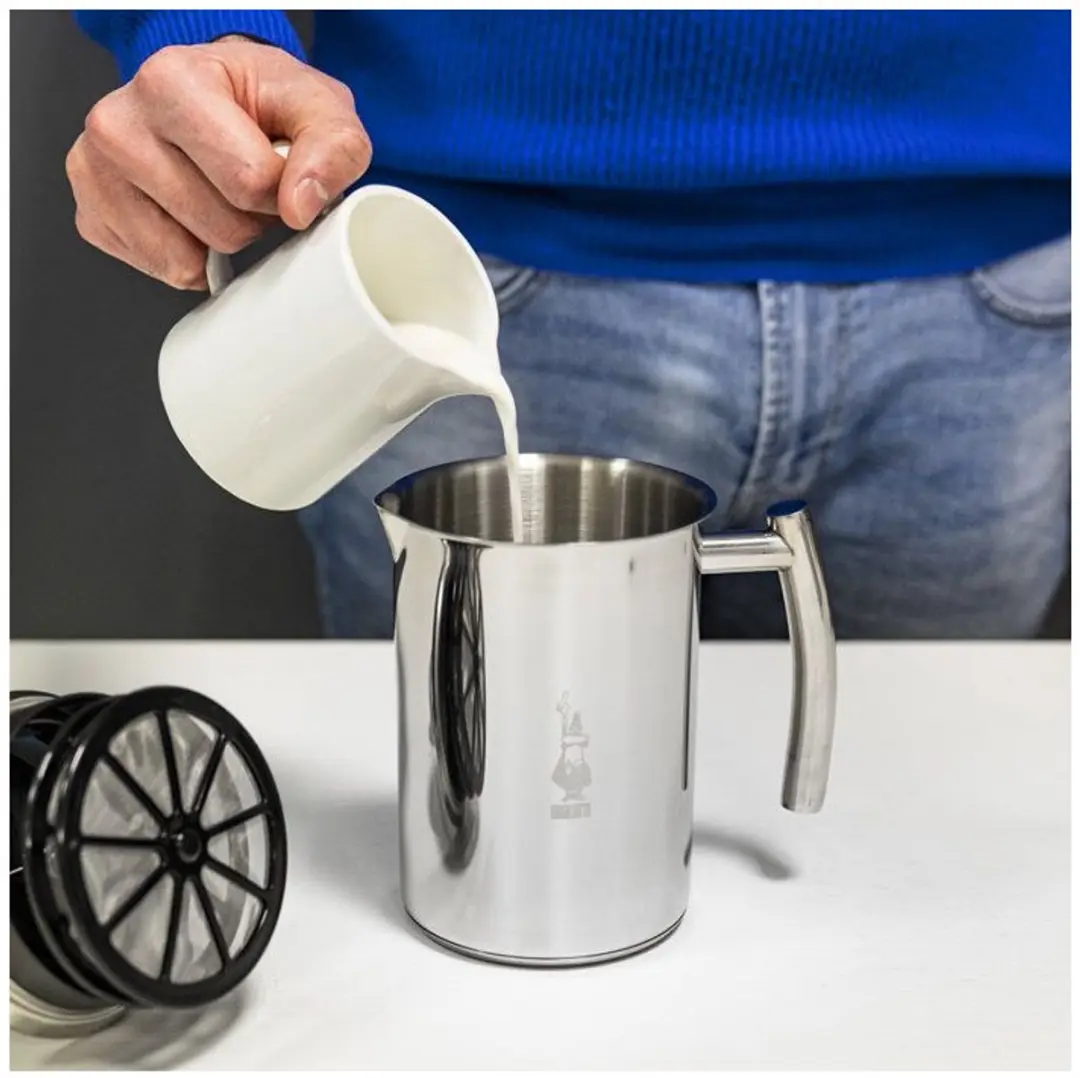 Bialetti Cappuccinatore Inductie Melkopschuimer 330ml - Zilver
