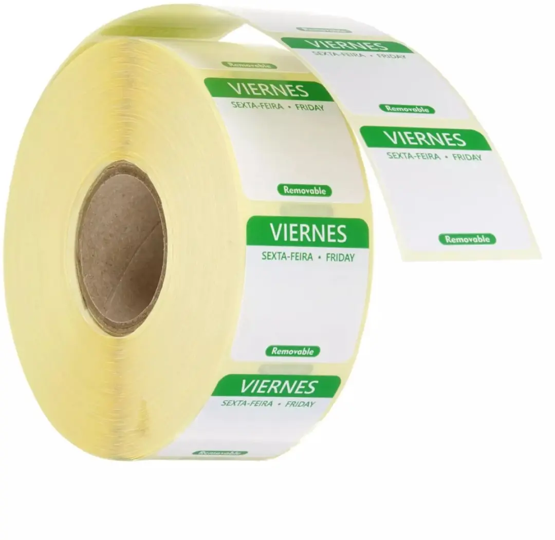 HENDI Voedselveiligheidsstickers Groen 1000 Stuks