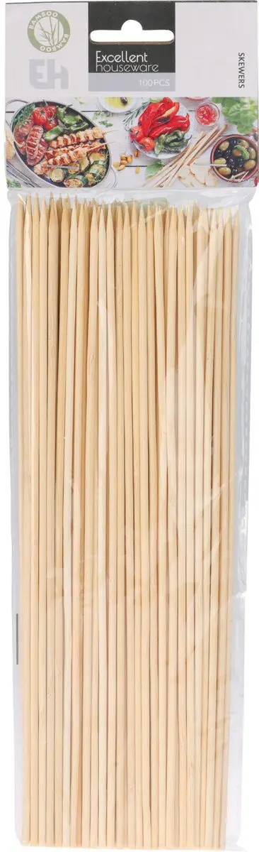 Excellent Houseware BBQ Spiezen Bamboe 100 Stuks