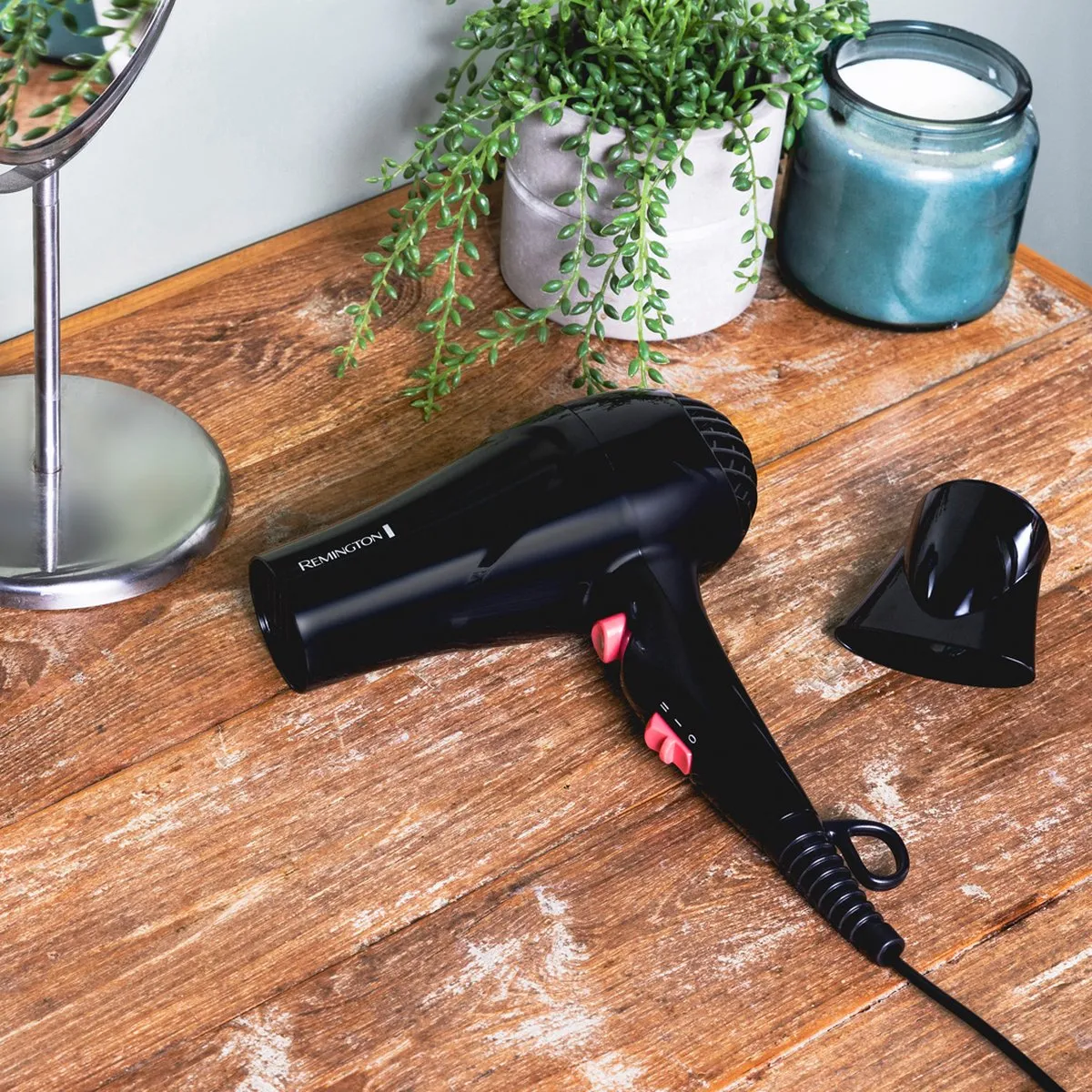 Remington My Stylist Föhn D2000 1900W - Zwart/Rozig