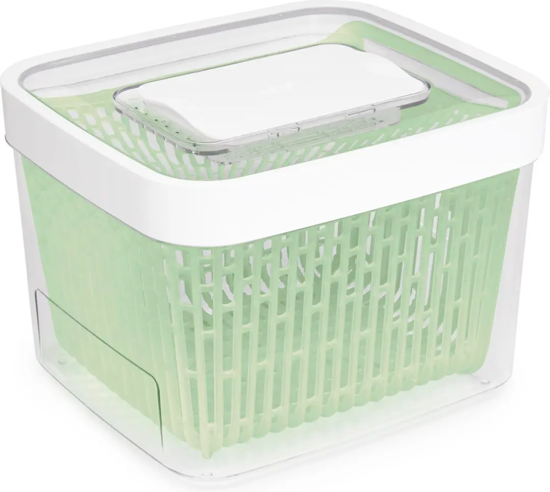 OXO Good Grips Vershoudbak 4L - Koolstoffilter - Wit/Transparant