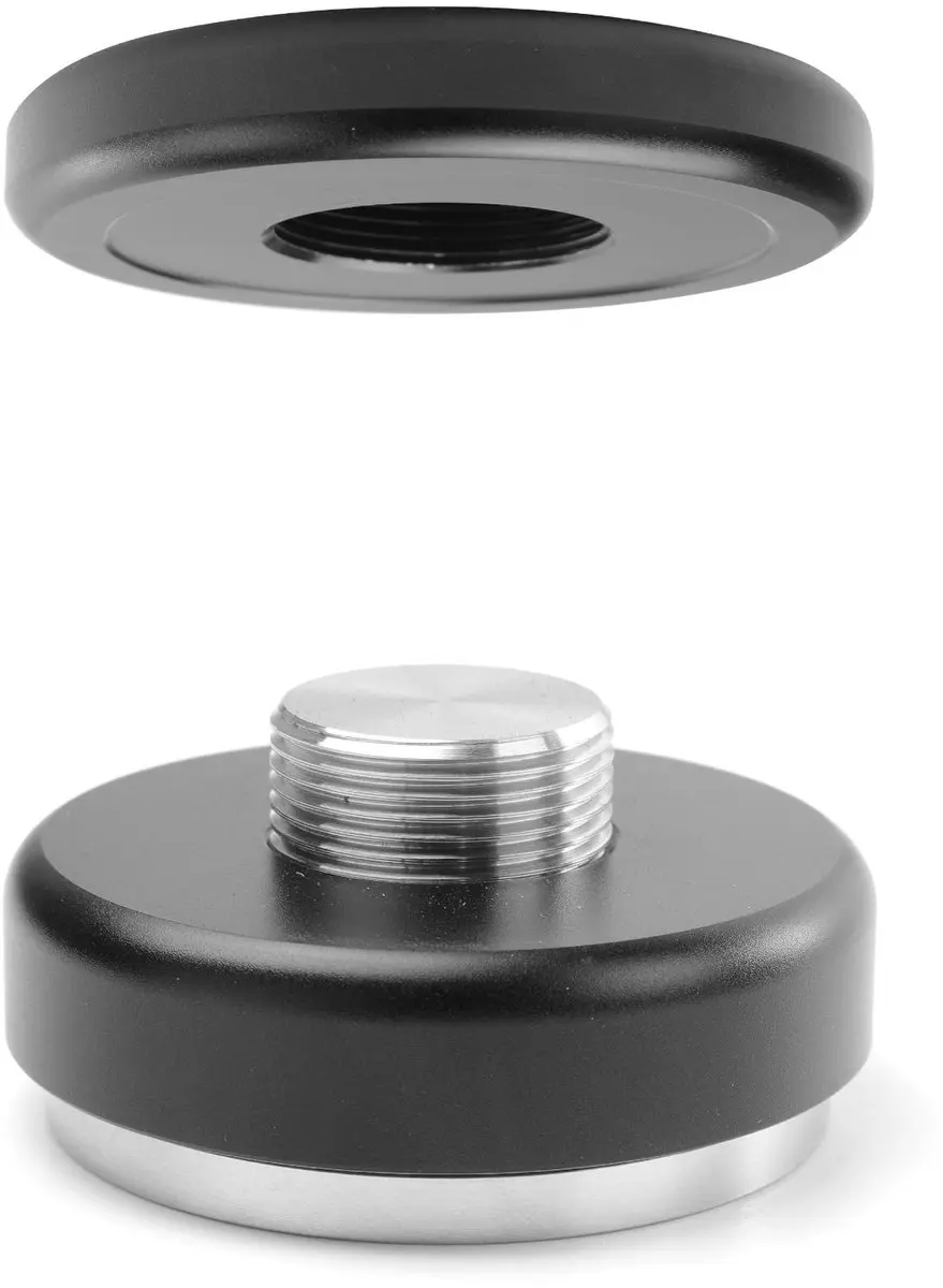 Hendi Verstelbare Koffietamper Ø58mm - Zwart/RVS