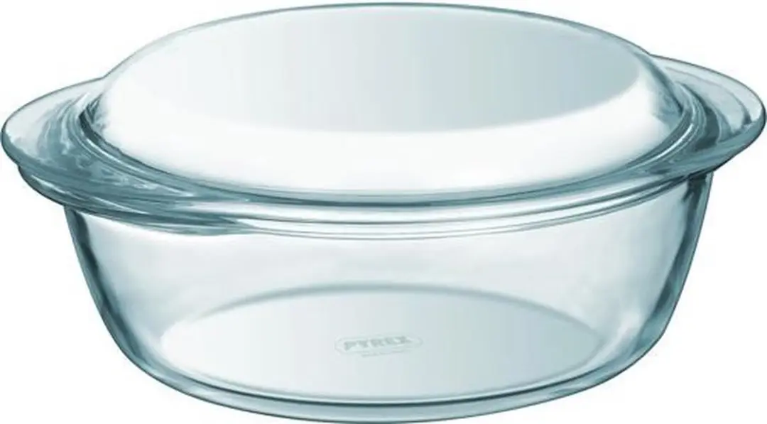 PYREX Set van 3 Ronde Glazen Ovenschalen 1,4/2,1/3L - Transparant