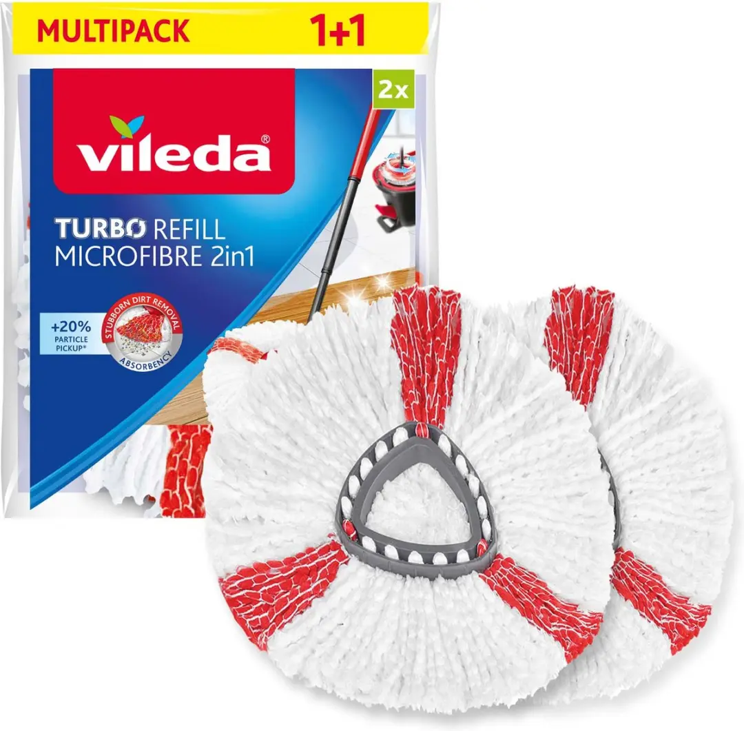 Vileda Turbo 2in1 Navulling 2 Stuks