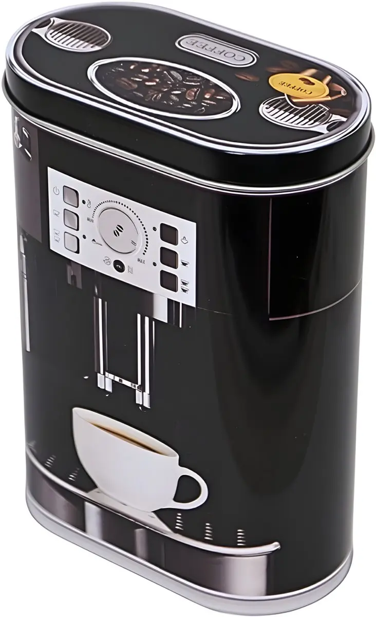 Excellent Houseware Koffie Bewaarblik 2x - 1.8L - 14x7x19cm