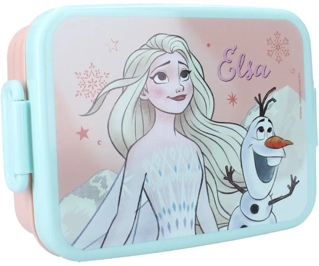 Disney Frozen Lunchset Elsa & Olaf - 2-delig Roze/Lichtgroen