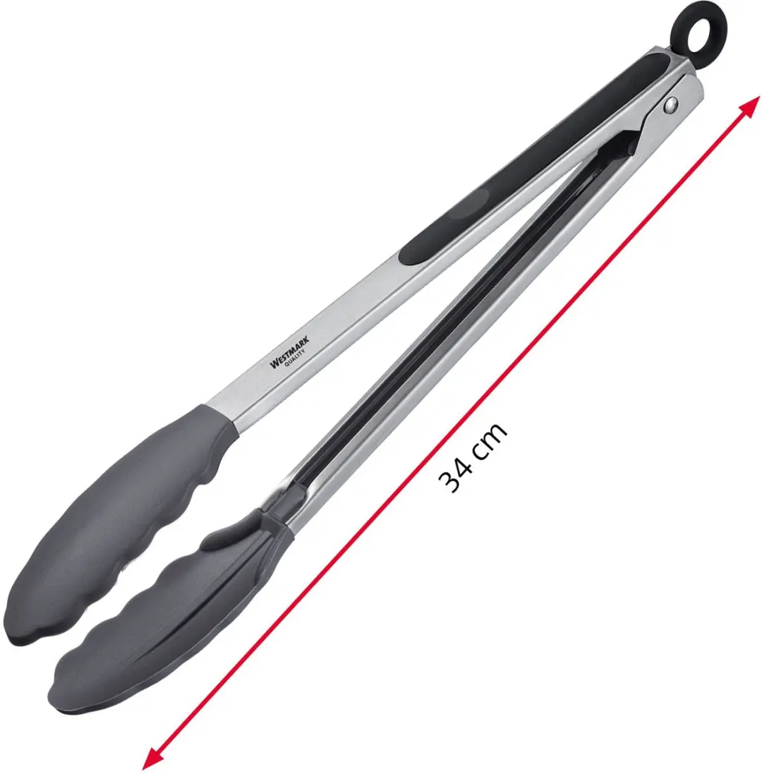Westmark 2 Serveertang - 34cm - Zilver/Zwart