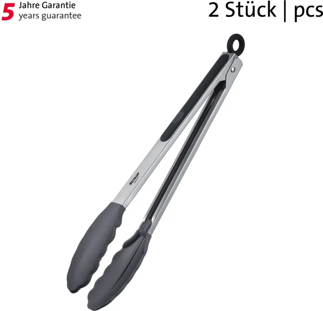 Westmark 2 Serveertang - 34cm - Zilver/Zwart
