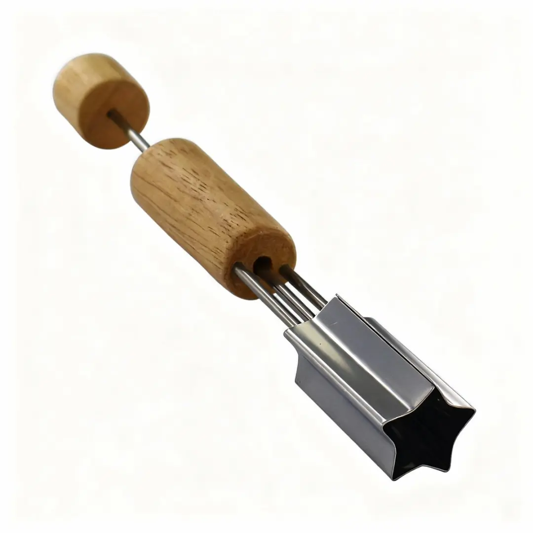 Fackelmann Groentesnijder Kaassnijder Hart/Staar 16cm - Bruin/Grijs