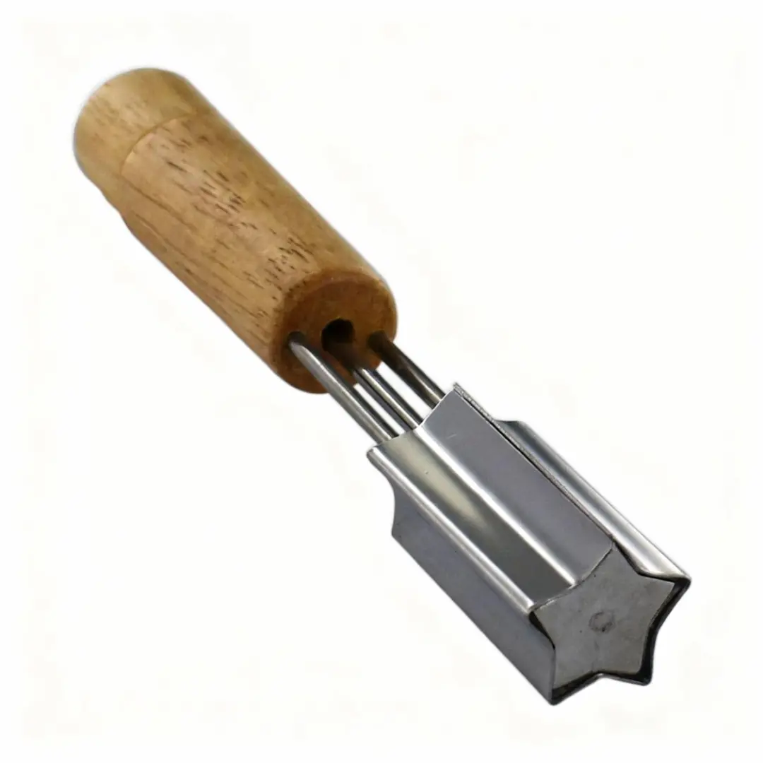 Fackelmann Groentesnijder Kaassnijder Hart/Staar 16cm - Bruin/Grijs
