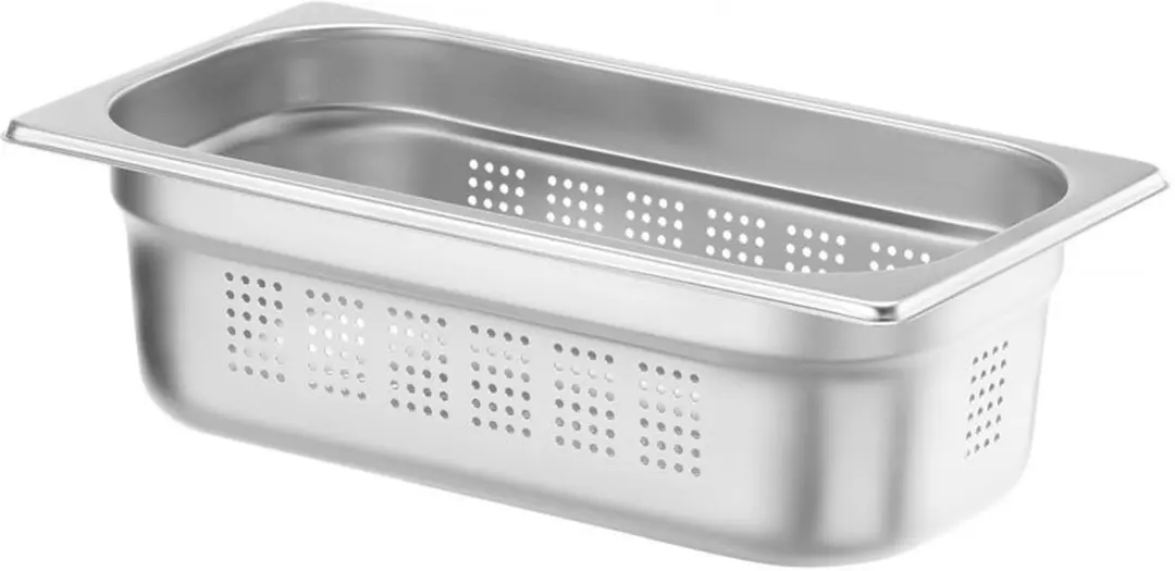 HENDI Gastronormbak Geperforeerd 4L - 100mm - RVS