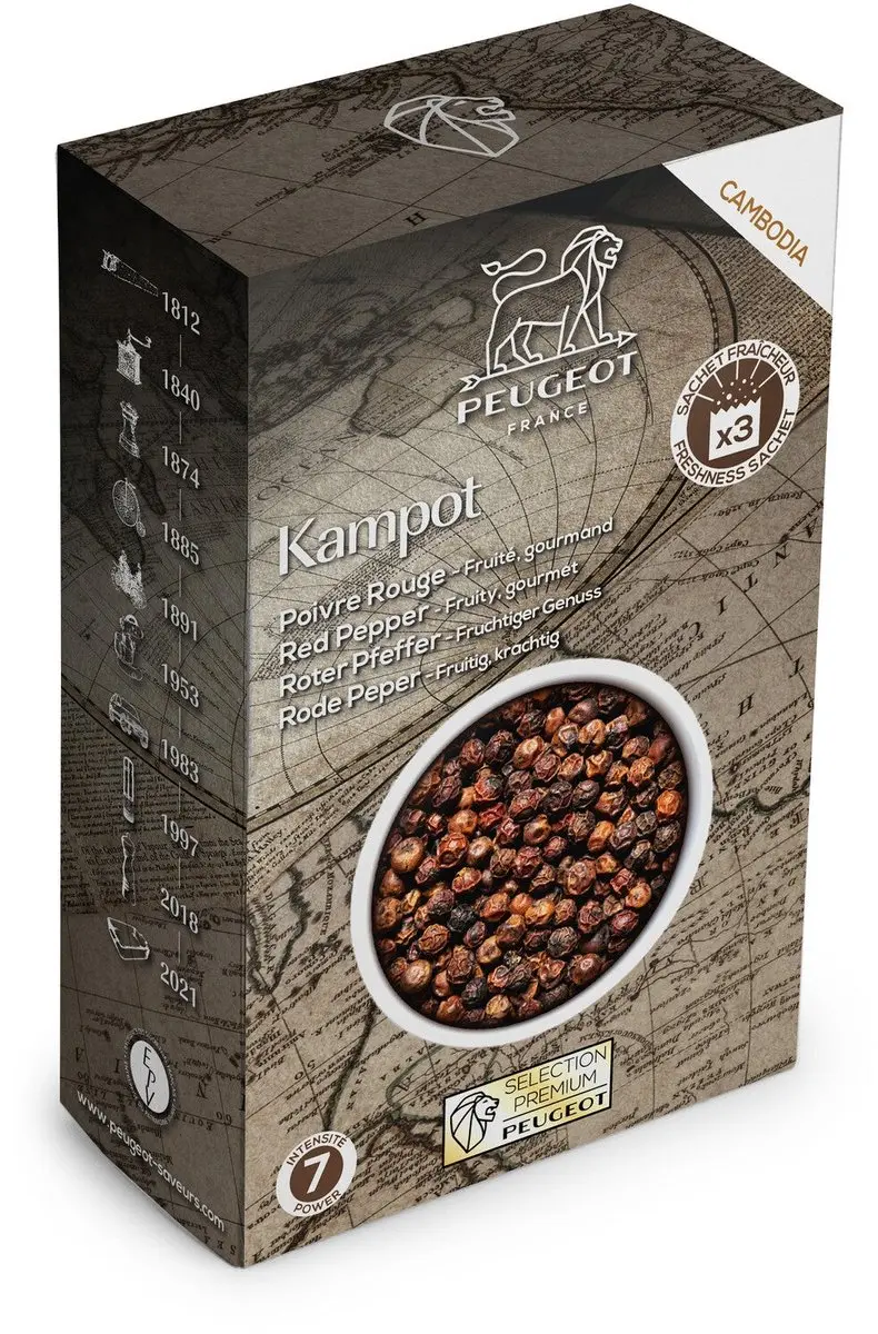 Peugeot Kampot Rode Peper Zakjes