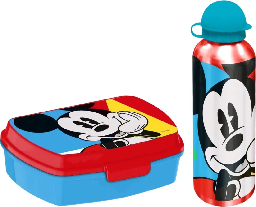 Disney Mickey Mouse Lunchboxset - 2-delig - Rood - afbeelding 6 van 6