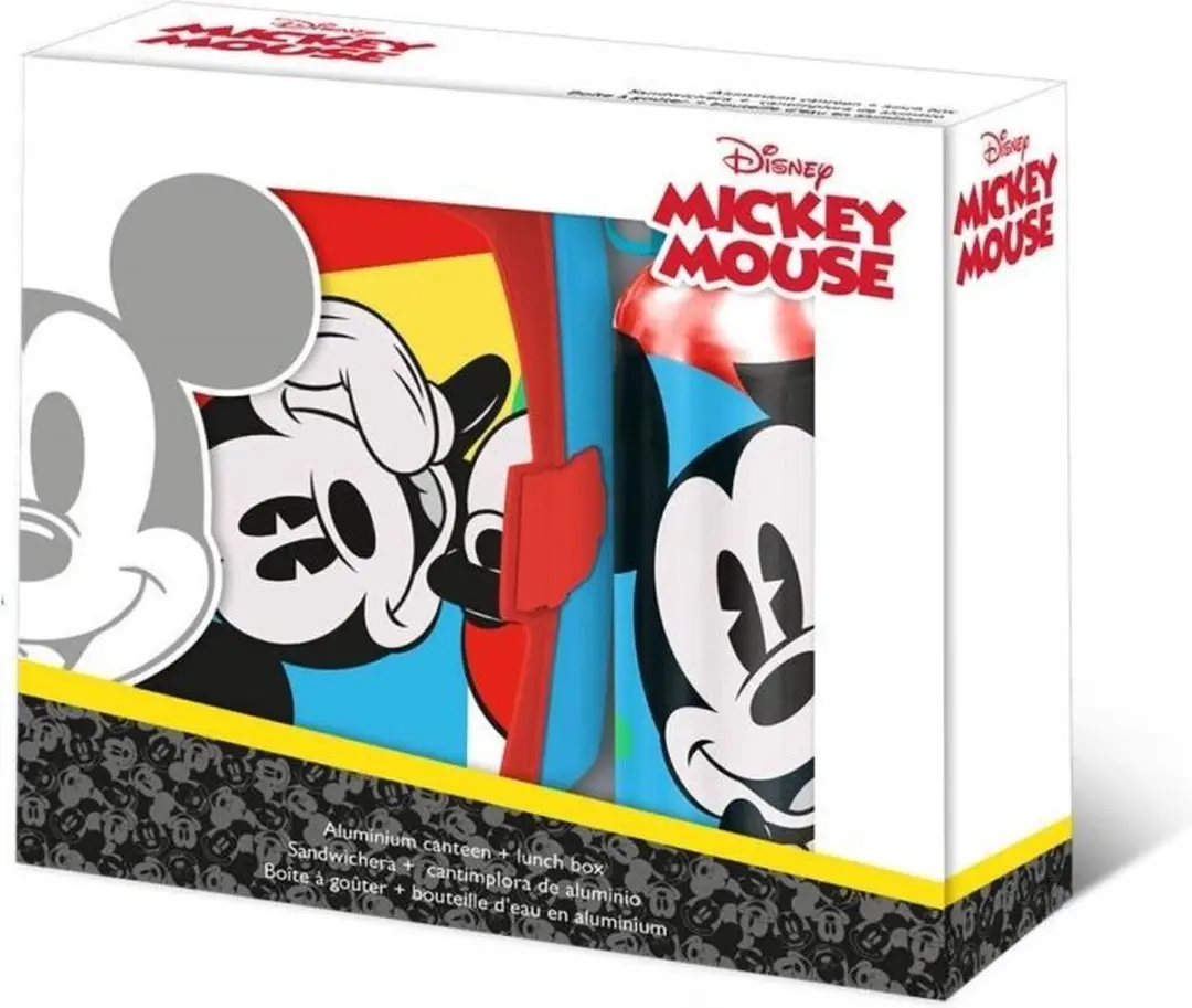 Disney Mickey Mouse Lunchboxset - 2-delig - Rood