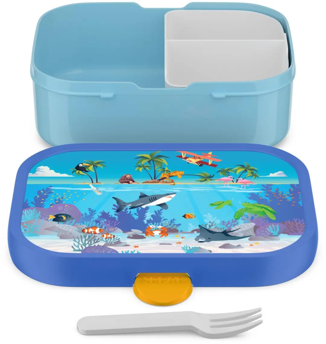 Mepal Campus Lunchbox 750ml - 3 Vakken - Tropical Ocean
