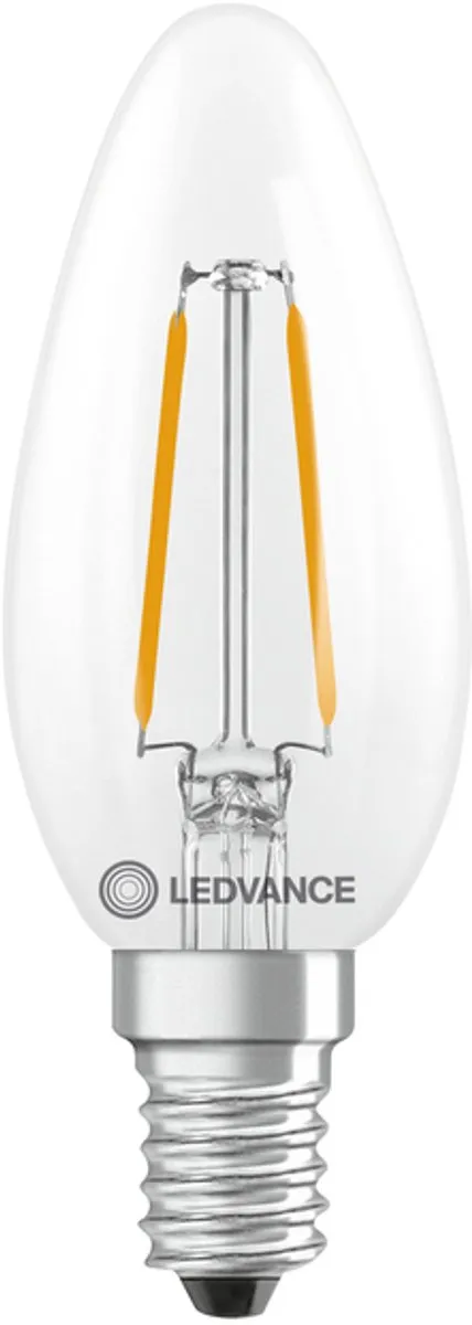 LEDVANCE LED Filament Kaarslamp E14 1.8W 250lm - Warm wit