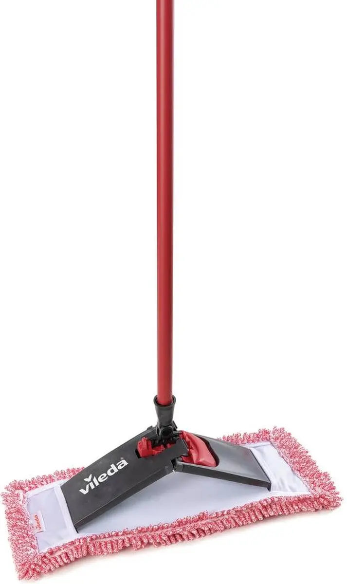 Vileda Chenille Vloerwisser - Roze/Rood/Zwart