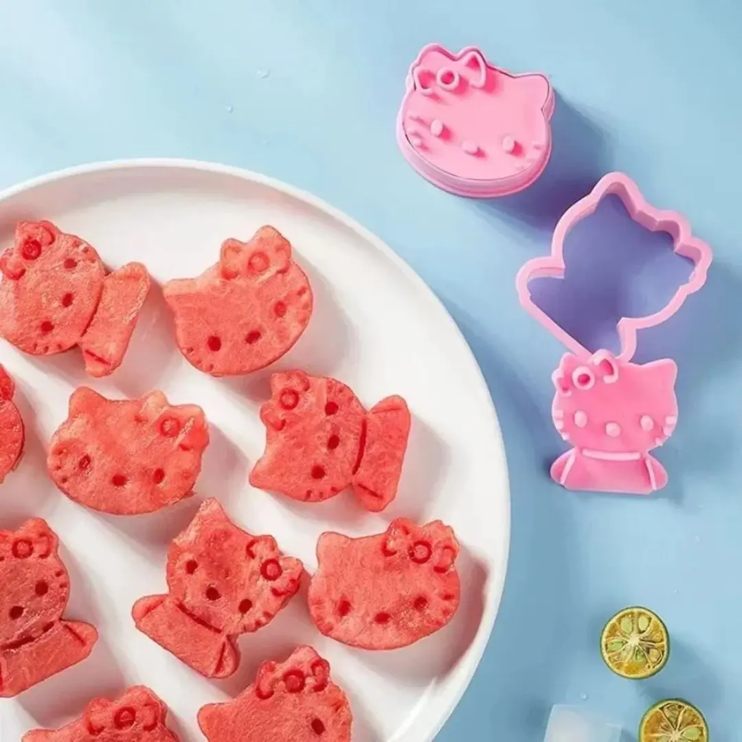 Hello Kitty Sanrio Fruit & Biscuit Mal - Roze
