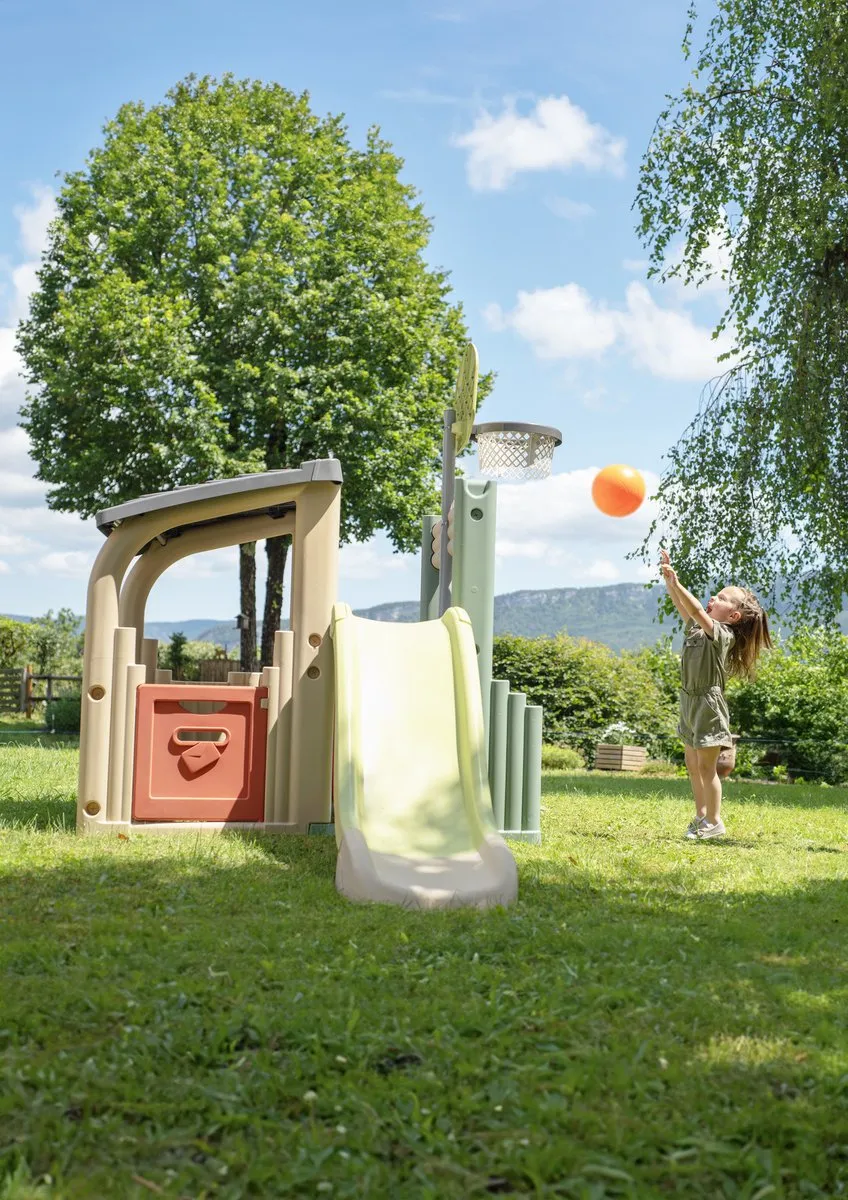 Smoby Life Fun Center Speelhuis Sportcenter 7600840206 - Groen/Beige/Rood
