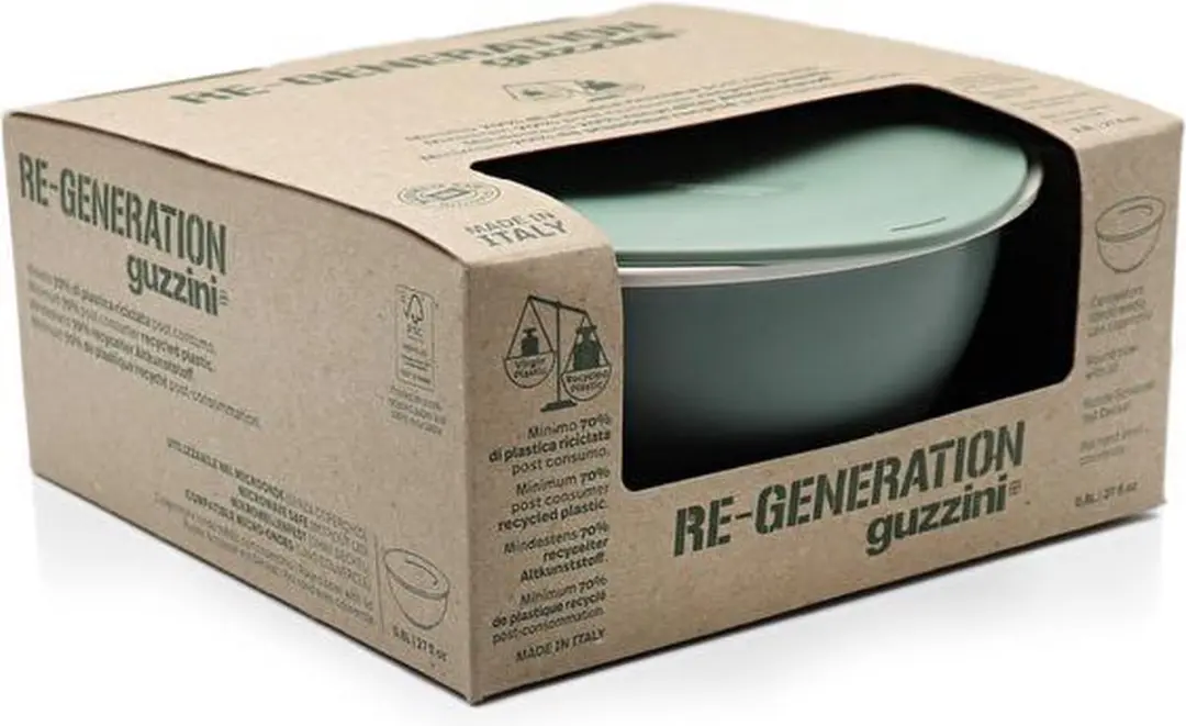 Fratelli Guzzini Re-Generation Ronde Vershouddoos 0,8L - Sage Green